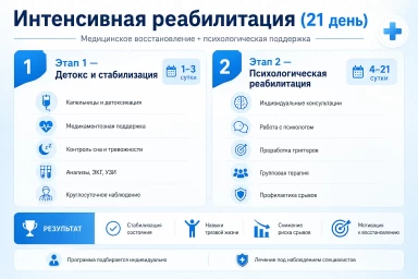 Реабилитация за 21 день в Благовещенске